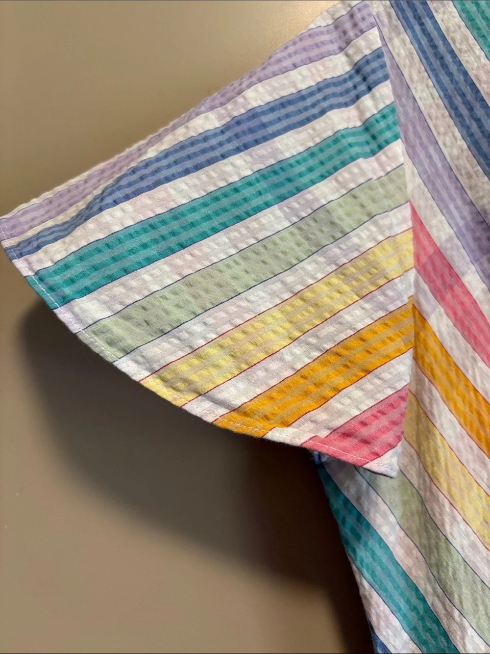 J. Crew Pastel Rainbow Striped Tiered Midi Dress
